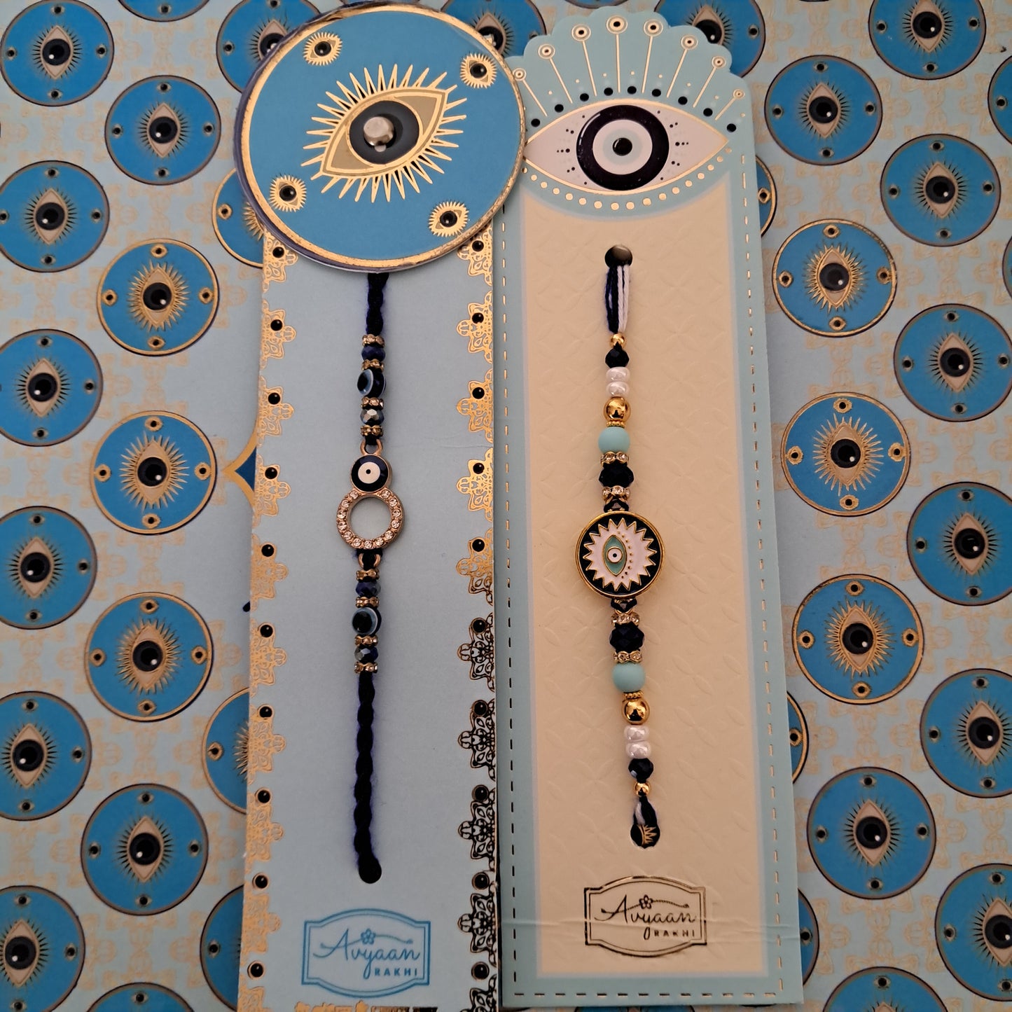 Premium Rakhi Gift Set - Handcrafted Meenakari Rakhi, Fridge Magnet, Roli Chawal Pack | Rakshabandhan Celebration Combo