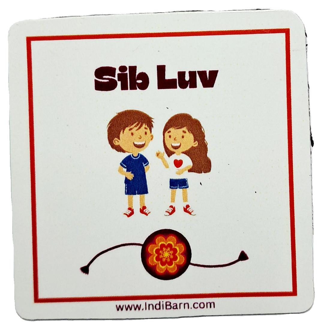 Premium Rakhi Gift Set - Handcrafted Meenakari Rakhi, Fridge Magnet, Roli Chawal Pack | Rakshabandhan Celebration Combo