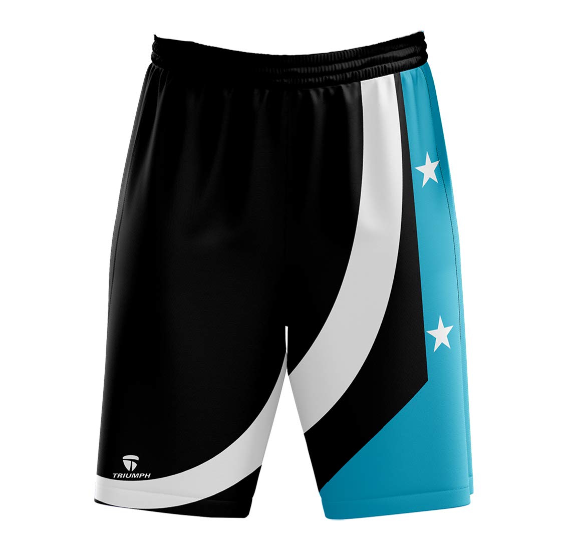 Triumph Men's/Boy's Polyester Sublimated Basketball Shorts Black