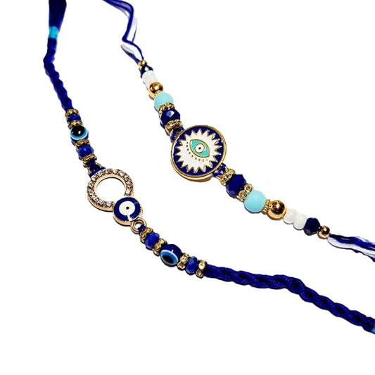 Premium Rakhi Gift Set - Handcrafted Meenakari Rakhi, Fridge Magnet, Roli Chawal Pack | Rakshabandhan Celebration Combo