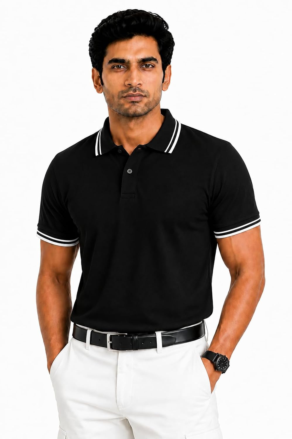 Elite Men's ELite T-Shirt, 100% Cotton - Black