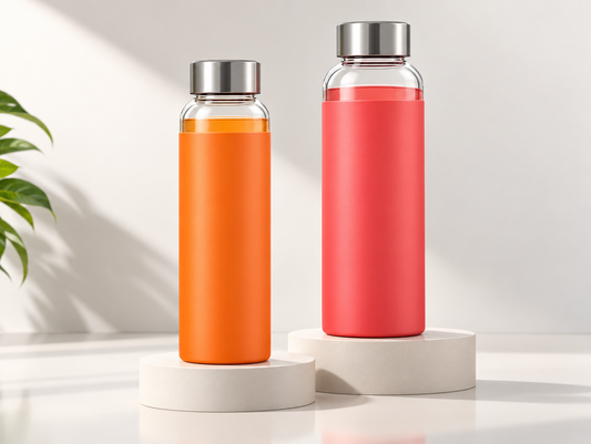 Glass Bottle with Stainless Lid