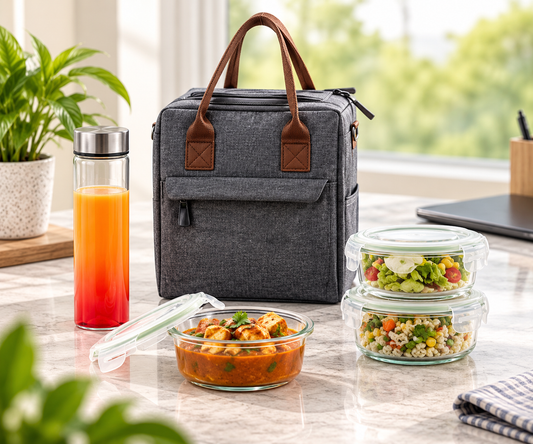 Premium Glass Lunch Box Set