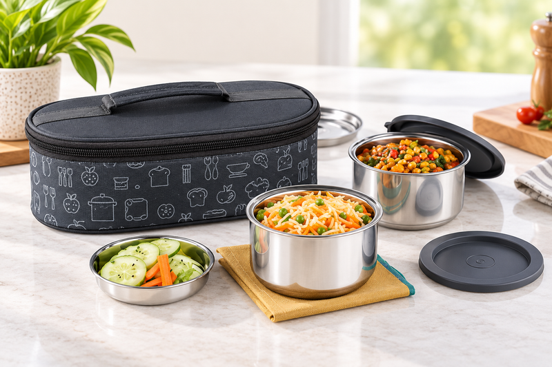 Premium Insulated Lunch Box Set of 2
