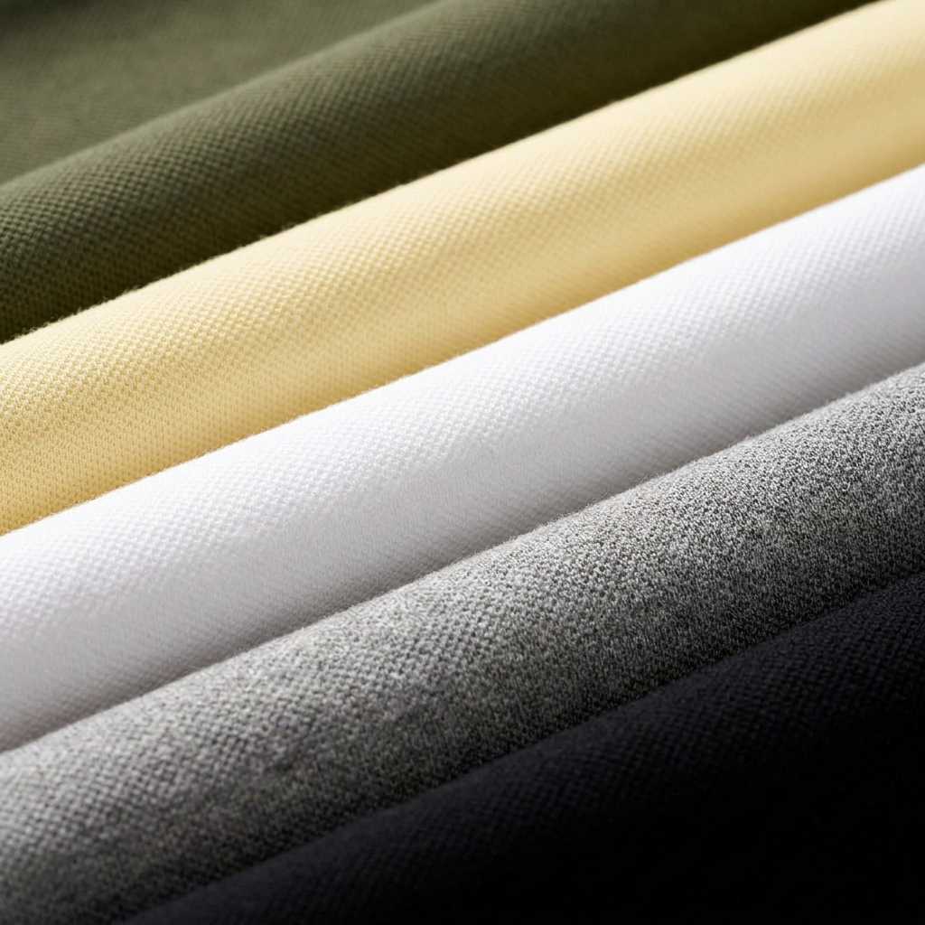 Five-colour PiQCLUB fabric macro
