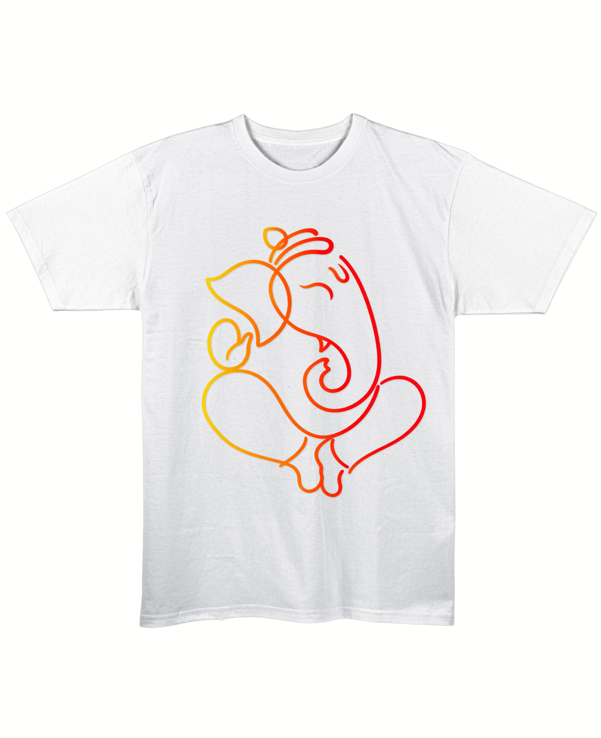 White Regular Fit T-shirt Front Design