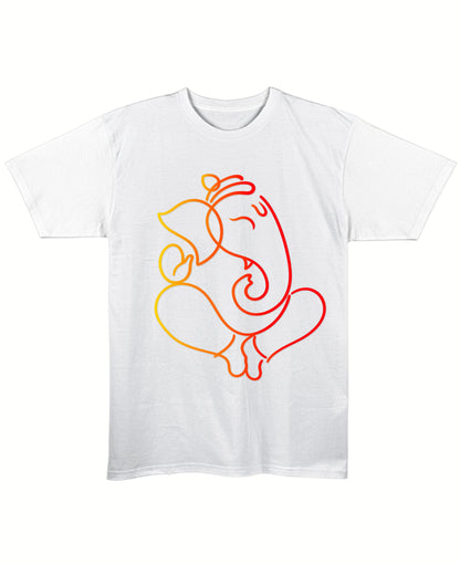 White Regular Fit T-shirt Front Design