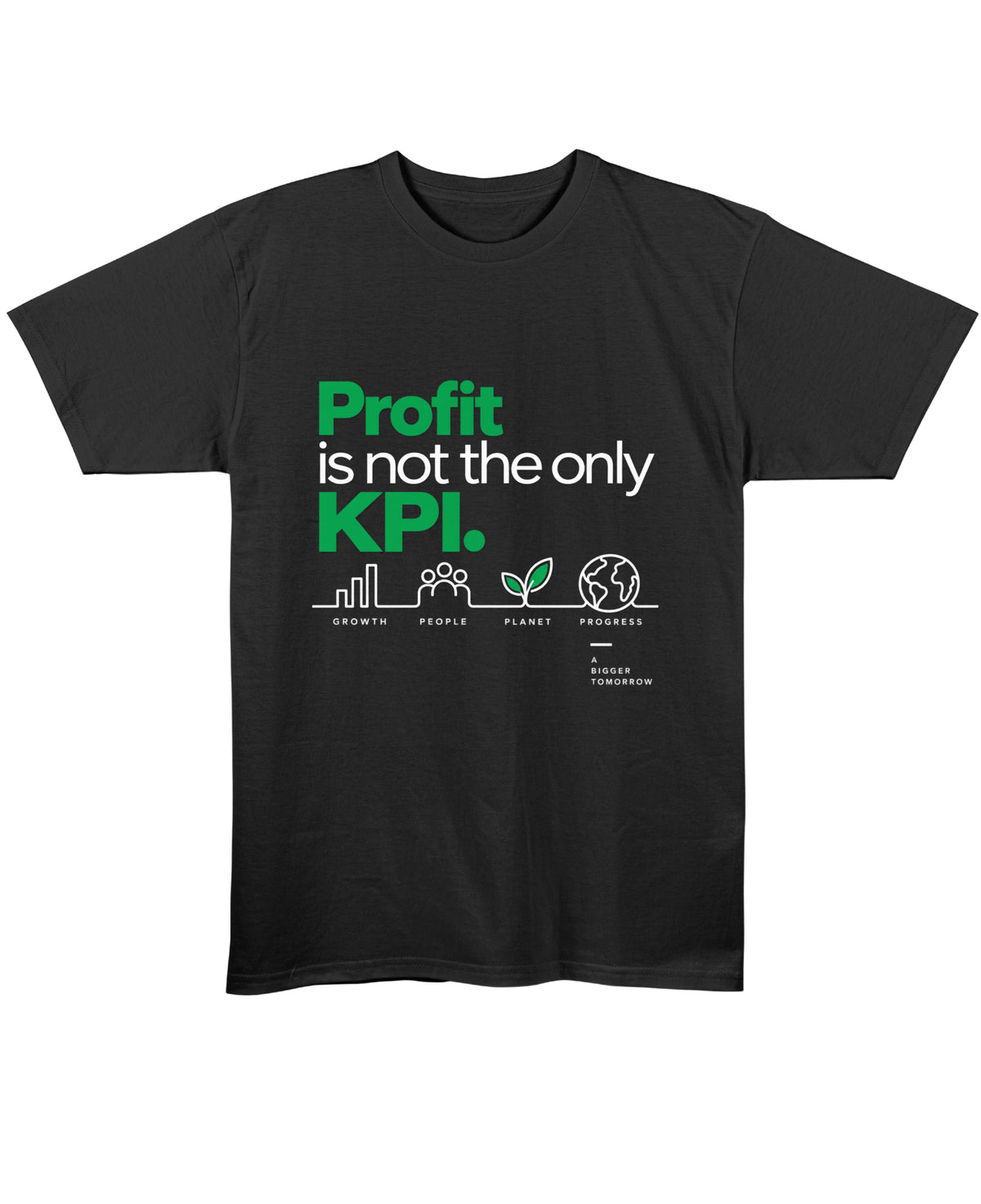 Black Regular Fit T-shirt Front Design