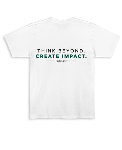 White Regular Fit T-shirt Back Design