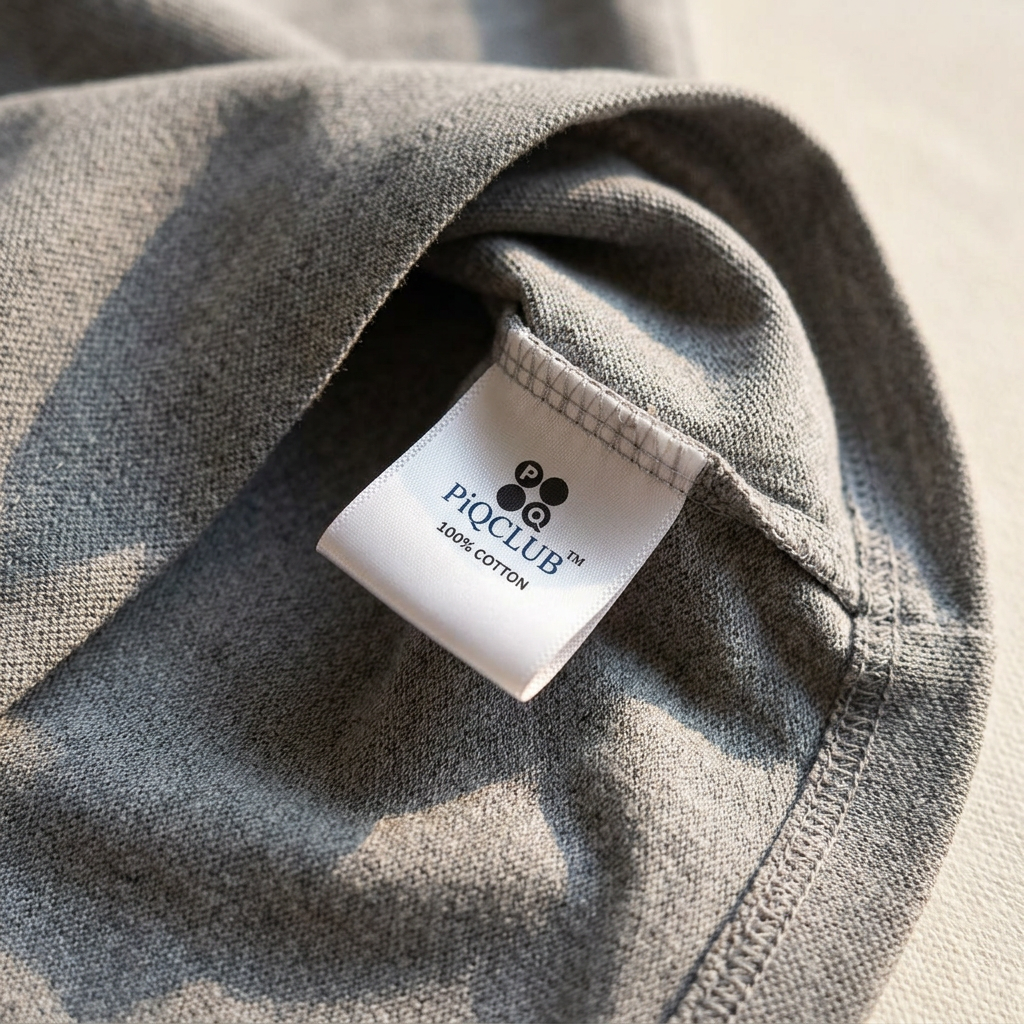 PiQCLUB tucked care-label detail
