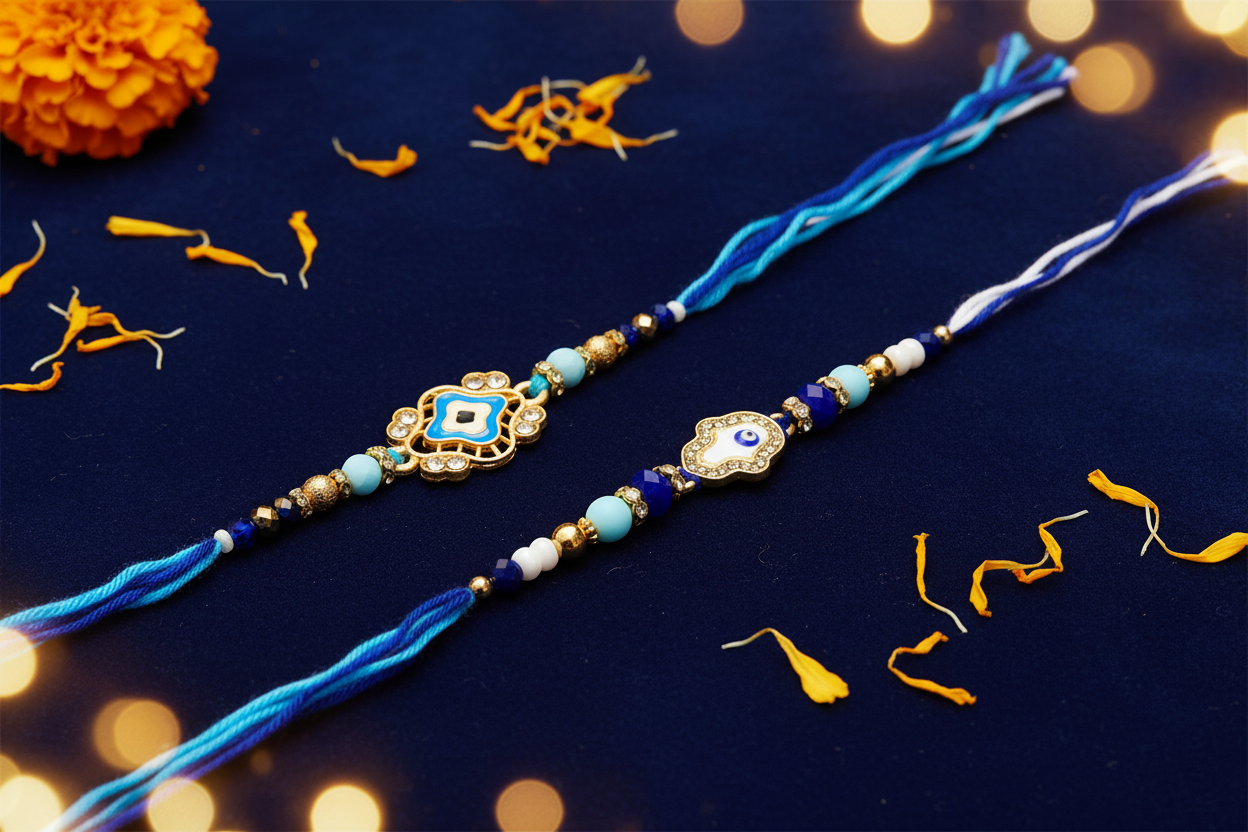 Rakhi Hero - Navy Gold