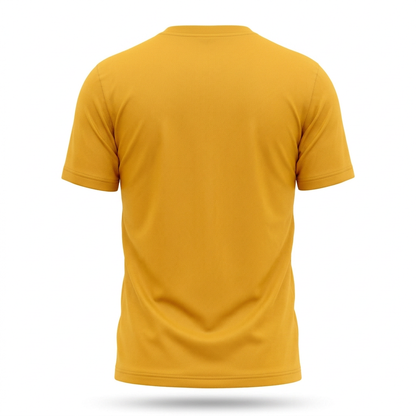Yellow T-shirt back-view product image